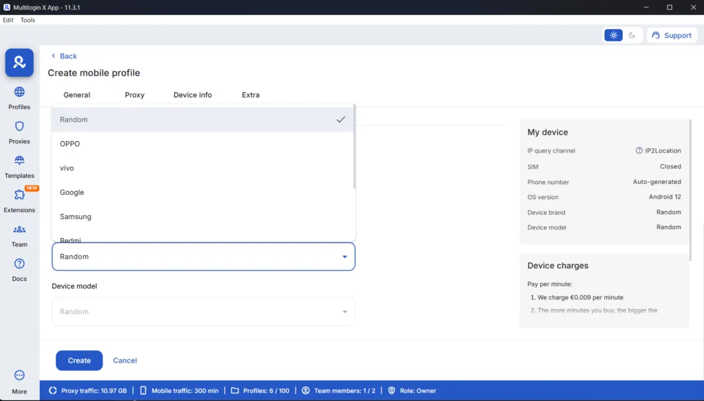 Thông số phần cứng chính hãng (Genuine Hardware IDs) bao gồm IMEI và MAC Address giúp chống phát hiện giả lập.